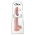 King Cock - dildo met ballen - 35 cm - huidskleur
