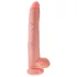 King Cock - dildo met ballen - 35 cm - huidskleur