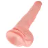 King Cock - dildo met ballen - 35 cm - huidskleur