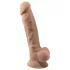 Silexd 7 - dildo met zuignap - 17,5 cm - huidkleur