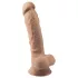 Silexd 7 - dildo met zuignap - 17,5 cm - huidkleur