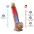 Silexd 7 - dildo met zuignap - 17,5 cm - huidkleur