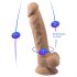 Silexd 7 - Zuignap dildo - 17,5cm (natuurlijk)