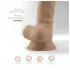 Silexd 7 - dildo met zuignap - 17,5 cm - huidkleur