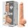 Silexd 9,5 - zuignap dildo - 24cm (natuur)