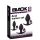 Black Velvet - silicone anaal plug set (3-delig) - zwart