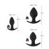 Black Velvet - silicone anaal plug set (3-delig) - zwart
