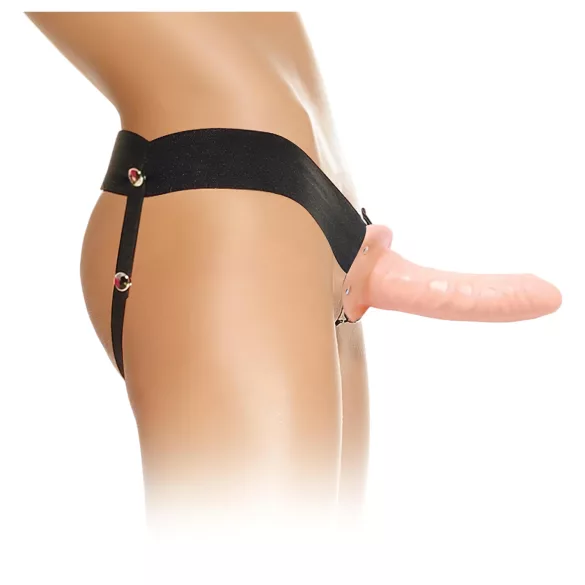 Pipedream - Fetish Strap-On 6 - opzetbare, holle dildo (natuurlijk)