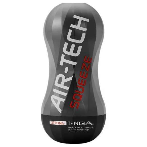 TENGA Air-Tech Squeeze Strong - masturbator met zuigkracht - zwart