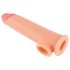 Realistixxx - penisverlengende sleeve met erectie-ring - 19 cm (natuurlijk)