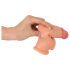 Realistixxx - penisverlengende sleeve met erectie-ring - 19 cm (natuurlijk)