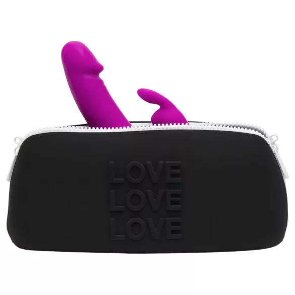 Happyrabbit - seksspeeltje etui - zwart - medium