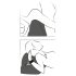 You2Toys Love Cushion - opblaasbare sekspaar set (zwart)