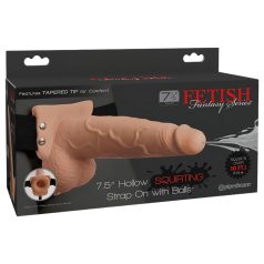   Fetish Strap-On 7,5 - vastmaakbare spuitende dildo (natuurlijk)
