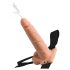 Fetish Strap-On 7,5 - Bevestigbare, Spuitende Dildo (Natuurlijk)