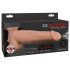 Fetish Strap-On 9 - holle, spuitende dildo met riem (natuurlijk)