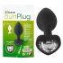 You2Toys Buttplug - Anale Plug met Witte Steen (Zwart)