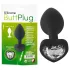 You2Toys - anaalplug - met witte steen - zwart