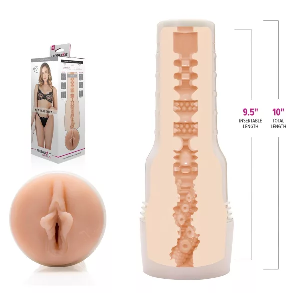 Fleshlight Mia Malkova LVL Up - masturbator - realistische vagina - huidkleurig