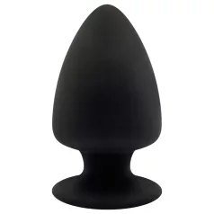 Silexd M - flexibele buttplug - 11 cm - zwart