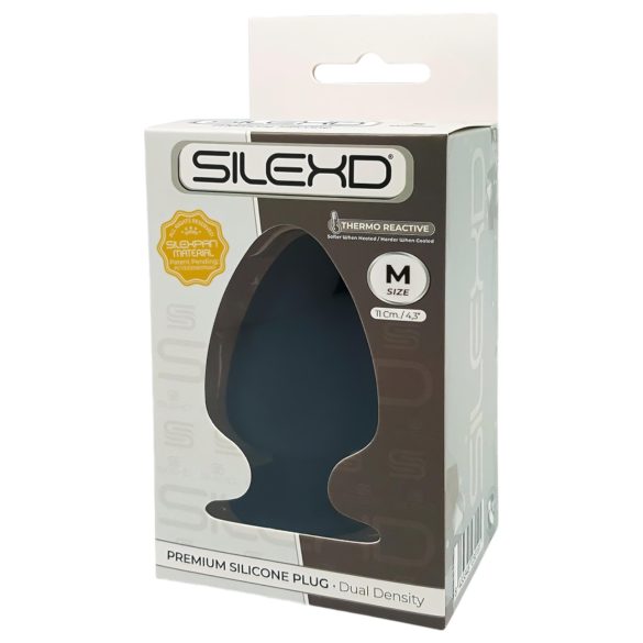 Silexd M - Vormbare anale plug - 11 cm (zwart)