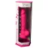 Silexd 7 - dildo met testikels en zuignap - 17,5 cm (roze)