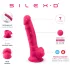 Silexd 7 - dildo met testikels en zuignap - 17,5 cm (roze)