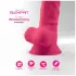 Silexd 7 - dildo met testikels en zuignap - 17,5 cm (roze)