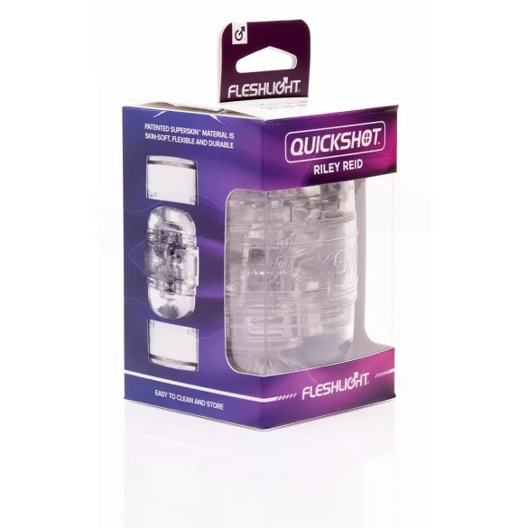 Fleshlight Quickshot Riley Reid - reis masturbator - compact - transparant