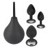 Black Velvet - anale plug set (4 stuks) - zwart