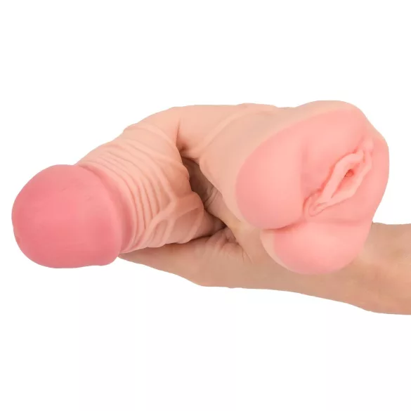 Nature Skin - 2in1 masturbator en penis sleeve - huidkleur