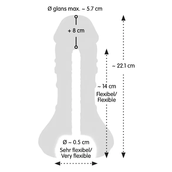 Nature Skin - 2in1 masturbator en penis sleeve - huidkleur