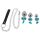 You2Toys - Buttplug Set - Anale Plug Set + Leash (zilver)