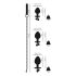 You2Toys - Buttplug Set - Anale Plug Set + Leash (zilver)