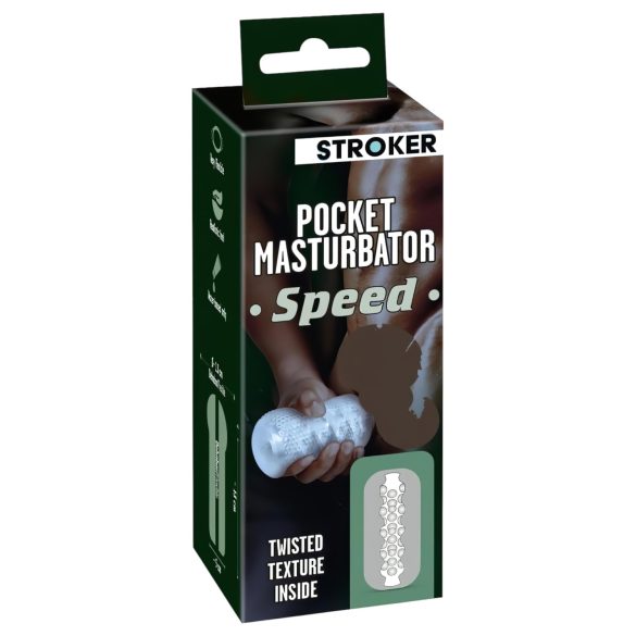 STROKER Speed - transparante kunstmatige masturbator voor mannen