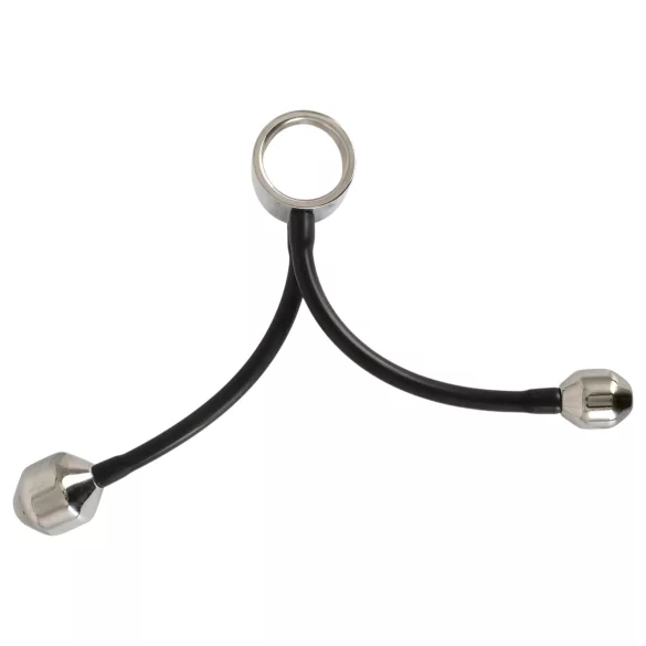 You2Toys - penisring met anaal gewicht - siliconen zwart