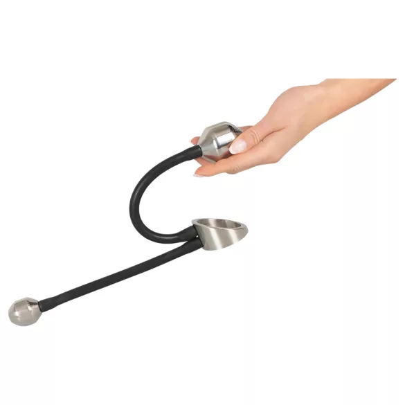 You2Toys - penisring met anaal gewicht - siliconen zwart