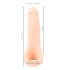 Realistixxx Double F - natuurgetrouwe dildo met penisring