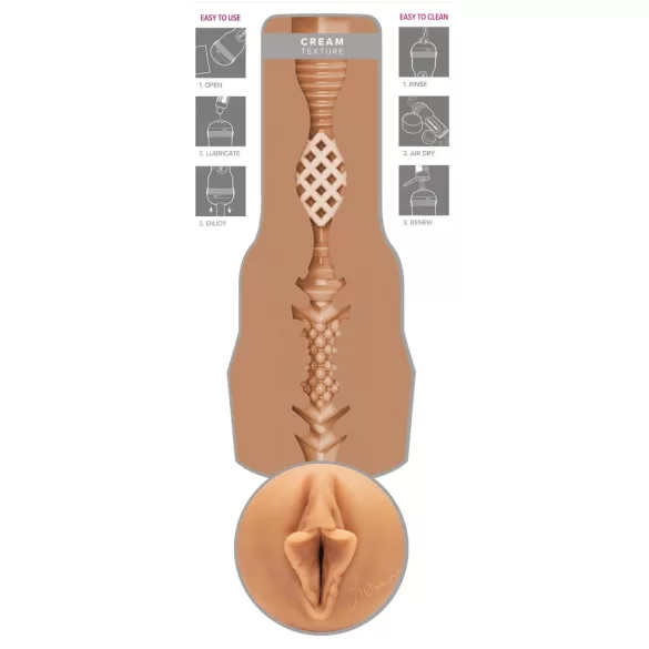Fleshlight - masturbator vagina - realistisch, huidkleurig - Autumn Falls Cream