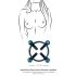 Bad Kitty - blauwe tepel sieraden (ronde vorm)