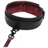 Fifty Shades of Grey - halsband en riem - zwart-rood