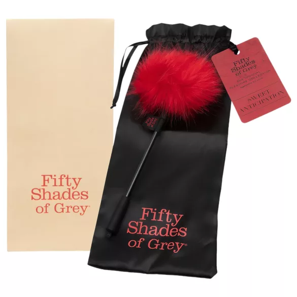 Fifty Shades of Grey - Pluim tickler - zwart/rood
