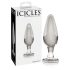 Icicles No. 26 - Conisch, glazen anaalplug (doorzichtig)