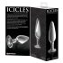 Icicles No. 26 - Conisch, glazen anaalplug (doorzichtig)