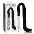 Icicles No. 38 - Lederen zweep en glazen dildo (transparant-zwart)