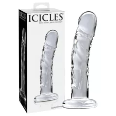 Icicles No. 62 - glazen dildo met penisvorm - transparant