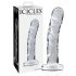 Icicles No. 62 - glazen dildo met penismodel (transparant)