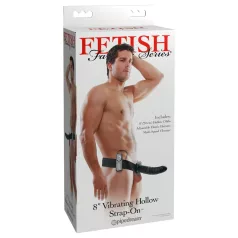 Fetish Strap-On 8 - strap-on dildo hol - vibrerend - zwart