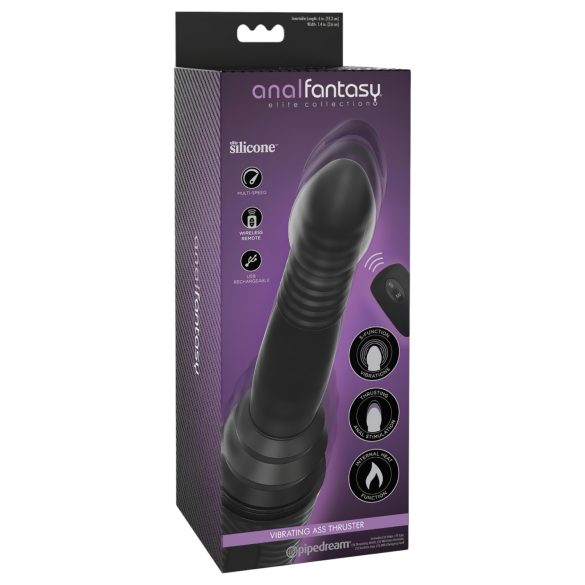 Analfantasy Ass Thruster - krachtige anale vibrator (zwart)
