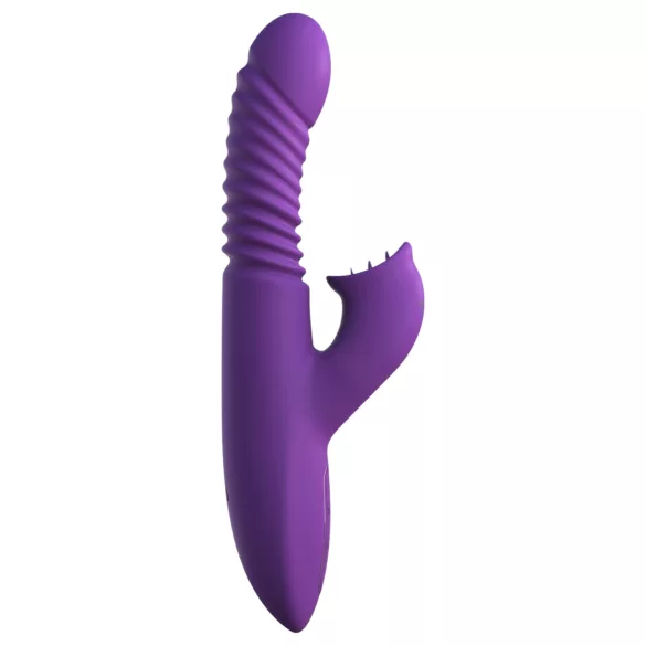 Fantasy For Her - 3-in-1 stotende vibrator met verwarmingsfunctie (paars)